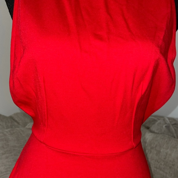 NEW RED American Apparel Ponte Sleeveless Skater Dress - Picture 13 of 13